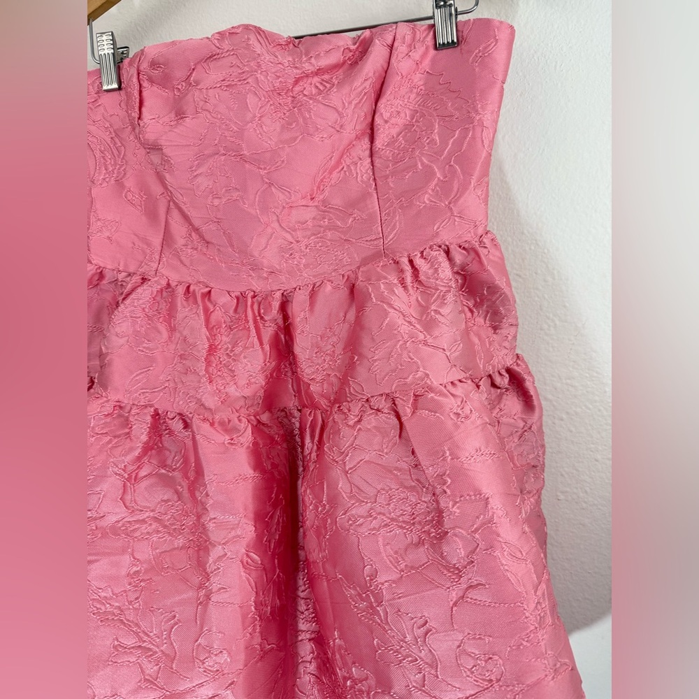 Hello Molly Silhouette of Dreams Strapless Mini Dress Pink Size XL NWT - Picture 8 of 16